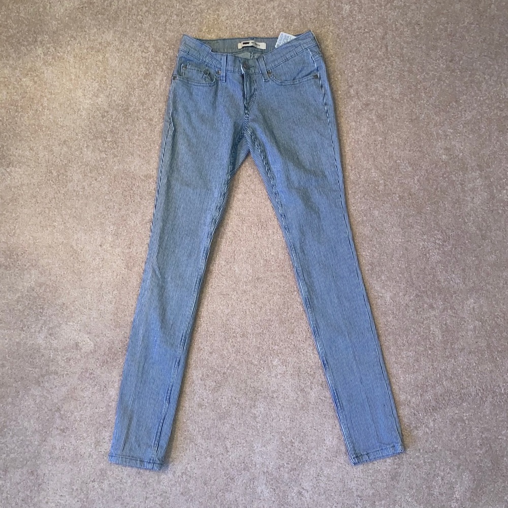 LEVI’s 524 skinny jeans striped